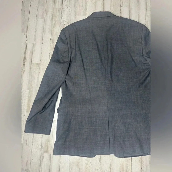 Lauren Ralph Lauren Blazer Jacket Men's 44L Gray Classic Solid - Picture 8 of 11